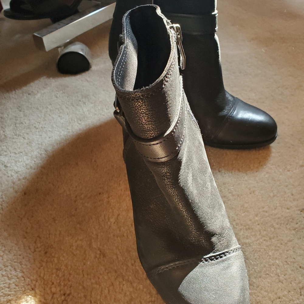 Black ankle boots
